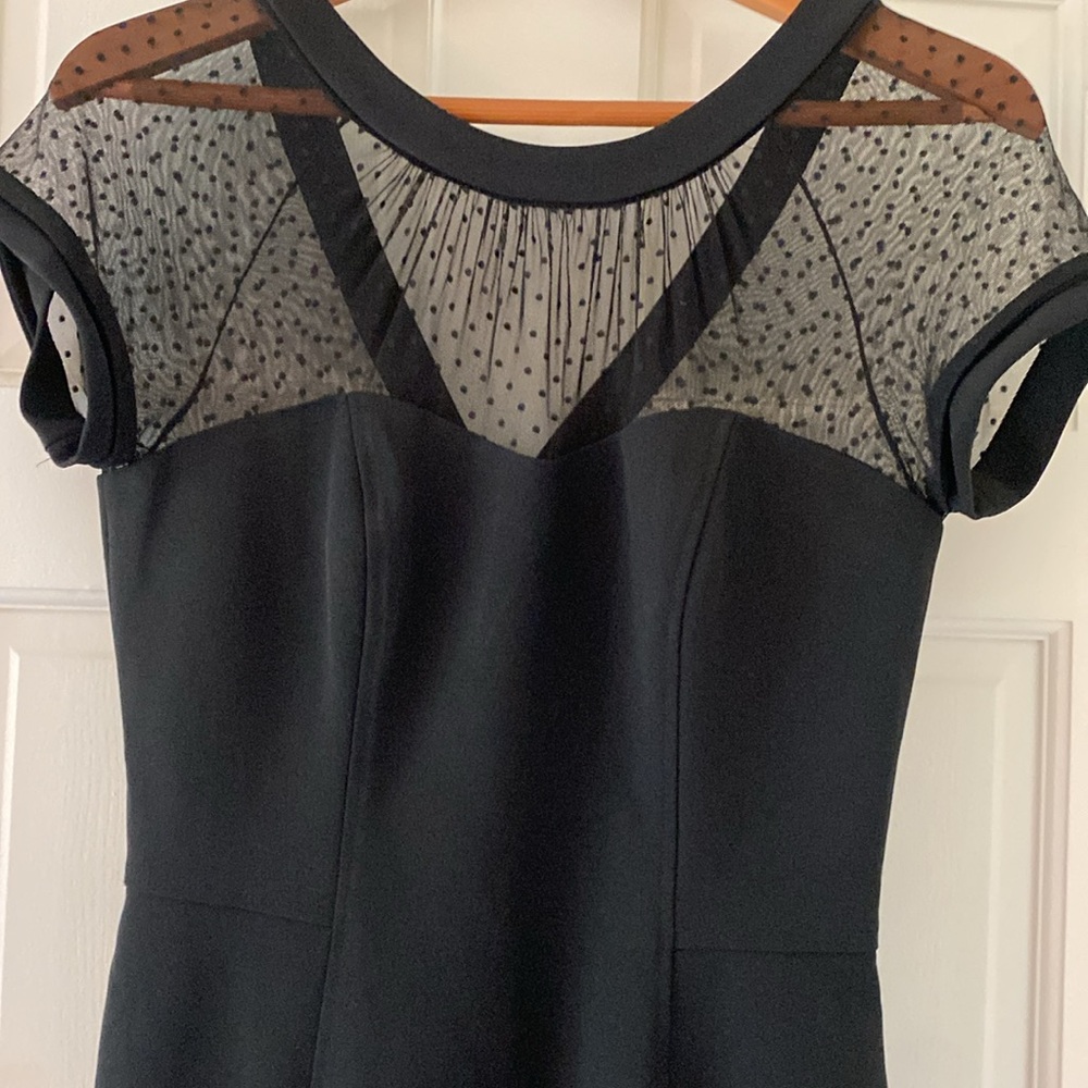 Elegant Black Mesh sweetheart Dress - Picture 2 of 5